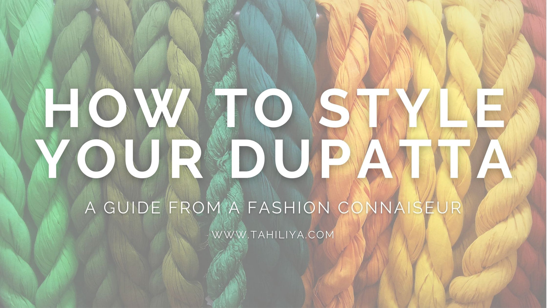 How to style your Dupatta