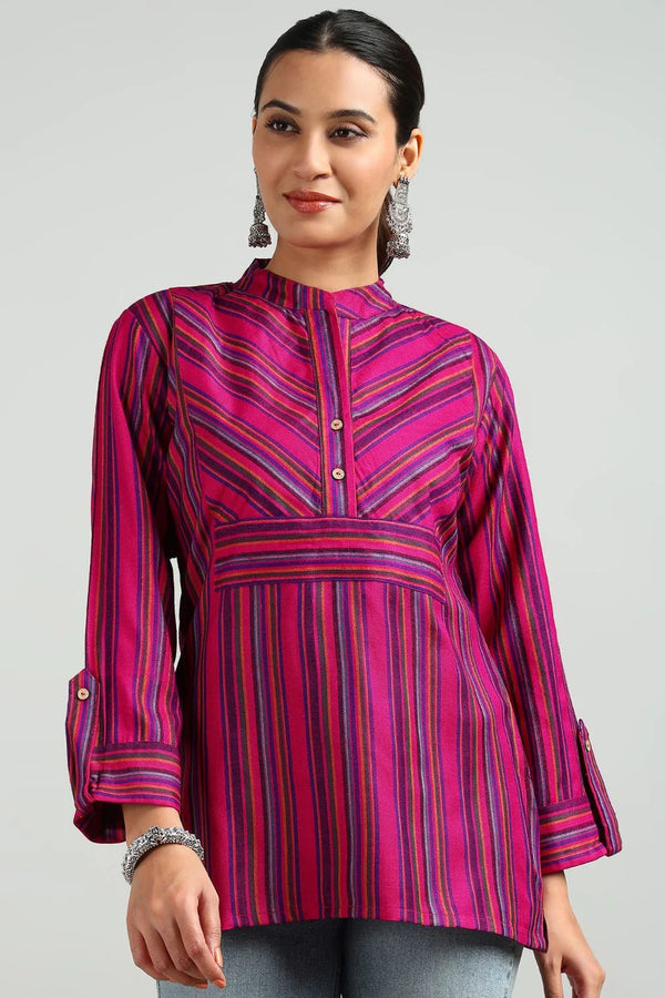 Fusia Pink Cottswool Tunic