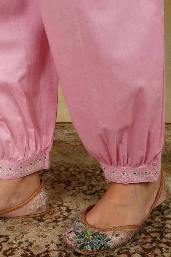 Pink Izhaar Embroidered Pants
