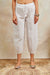 White Soft Cotton Broad Lace Izhaar Pants - Tahiliya