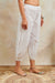 White Soft Cotton Broad Lace Izhaar Pants - Tahiliya