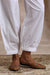 White Soft Cotton Izhaar Pants - Tahiliya