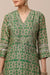 Green Hand Block Printed Chanderi Silk Kurta - Tahiliya