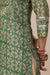 Green Hand Block Printed Chanderi Silk Kurta - Tahiliya