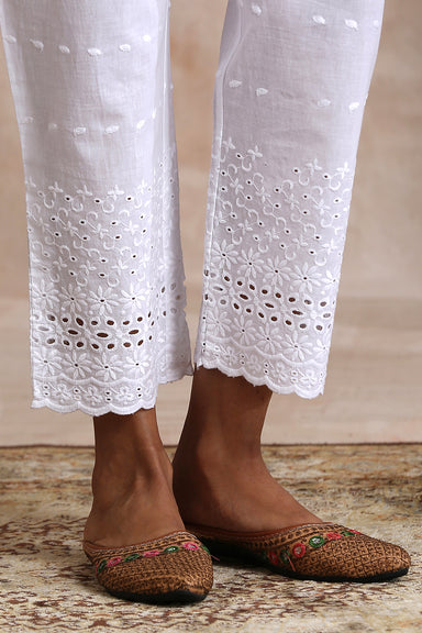 White Shiffli Farsi Pants - Tahiliya
